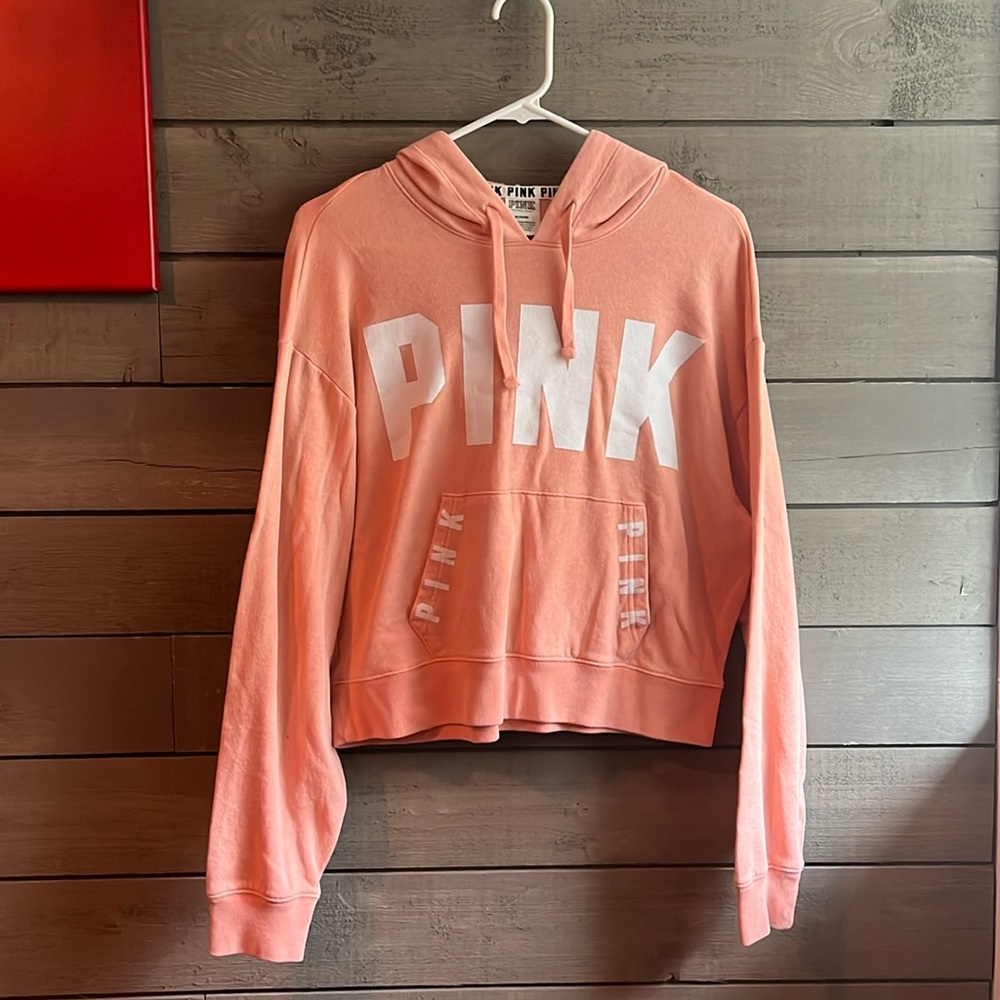 VS Pink Cropped Hoodie